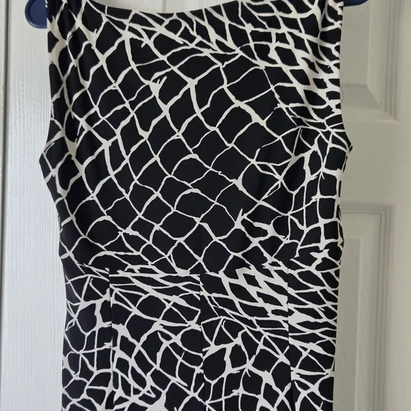 Lauren Ralph Lauren Black and White Patterned Maxi Skirt - Picture 7 of 14